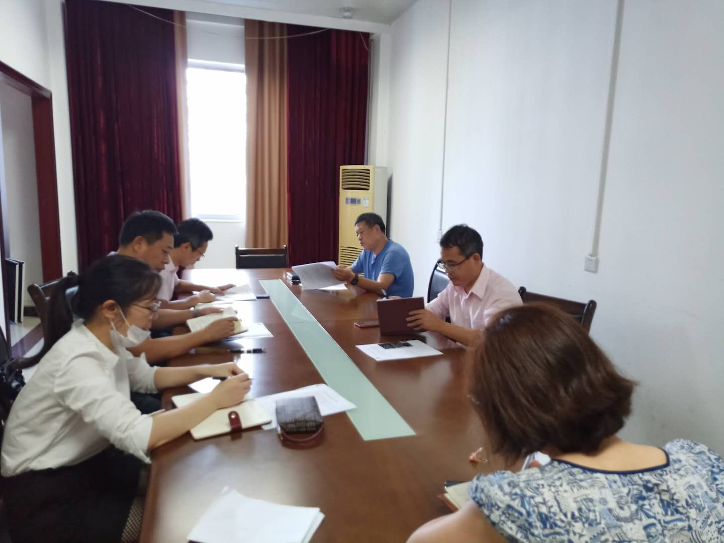 新浦京8883官网登录页面召开7月安全意识形态会议